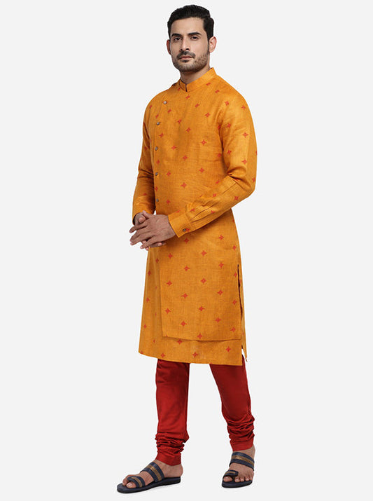 Mustard Orange Kurta Set | TULA