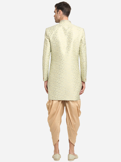 Light Green & Golden Indowestern | Azania