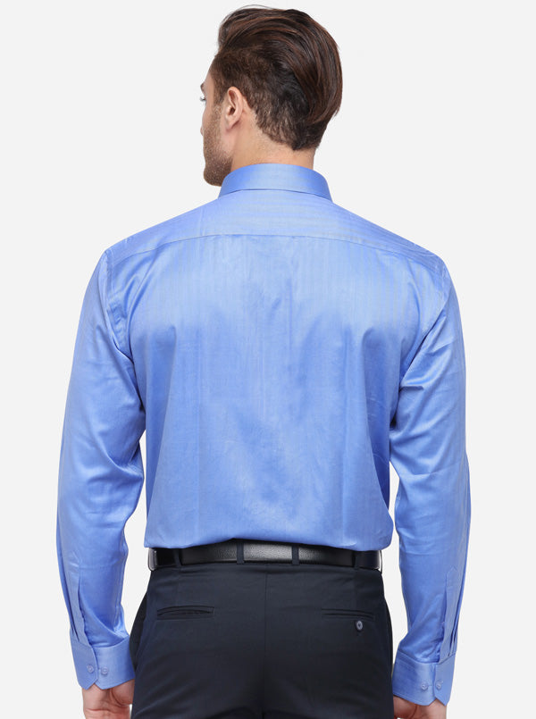 Light Blue Solid Smart Fit Formal Shirt | JadeBlue