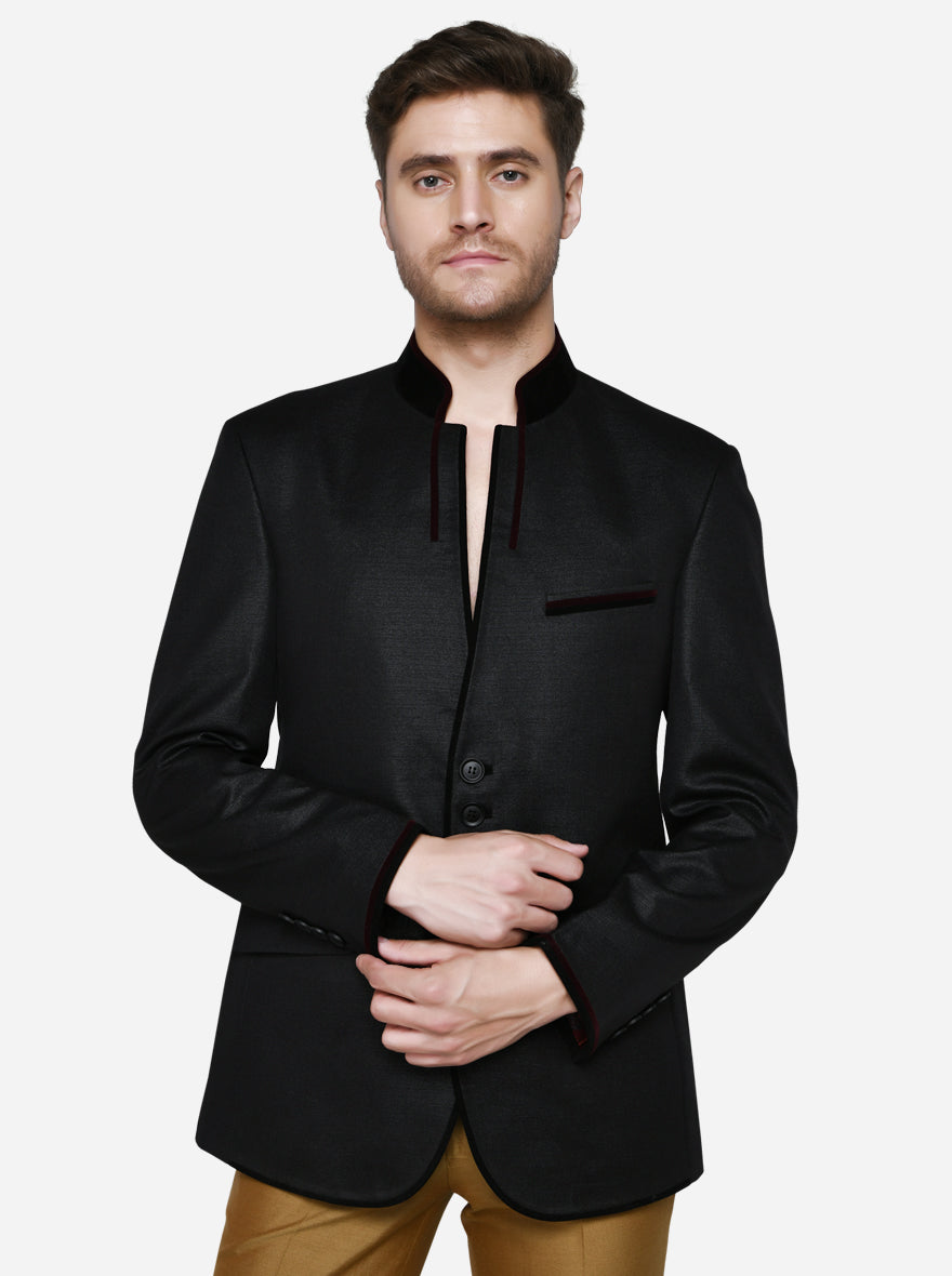 Black Jodhpuri Suit | JadeBlue