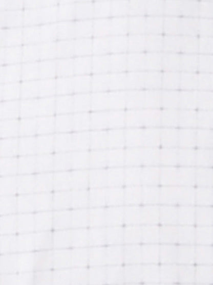 White & Blue Checked Slim Fit Formal Shirt | JadeBlue