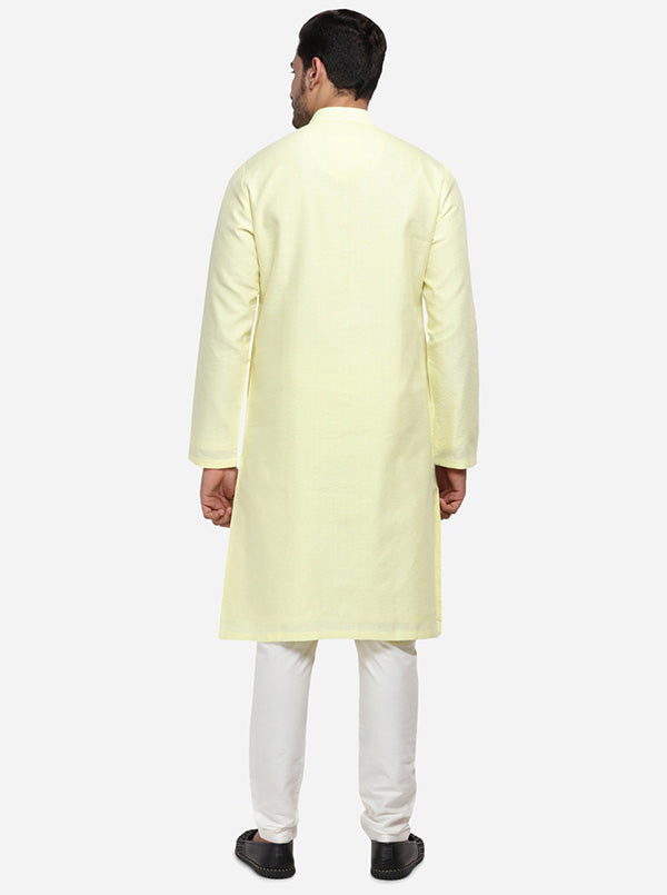 Lemon Yellow Kurta Set | TULA