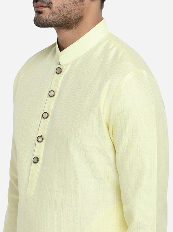 Lemon Yellow Kurta Set | TULA