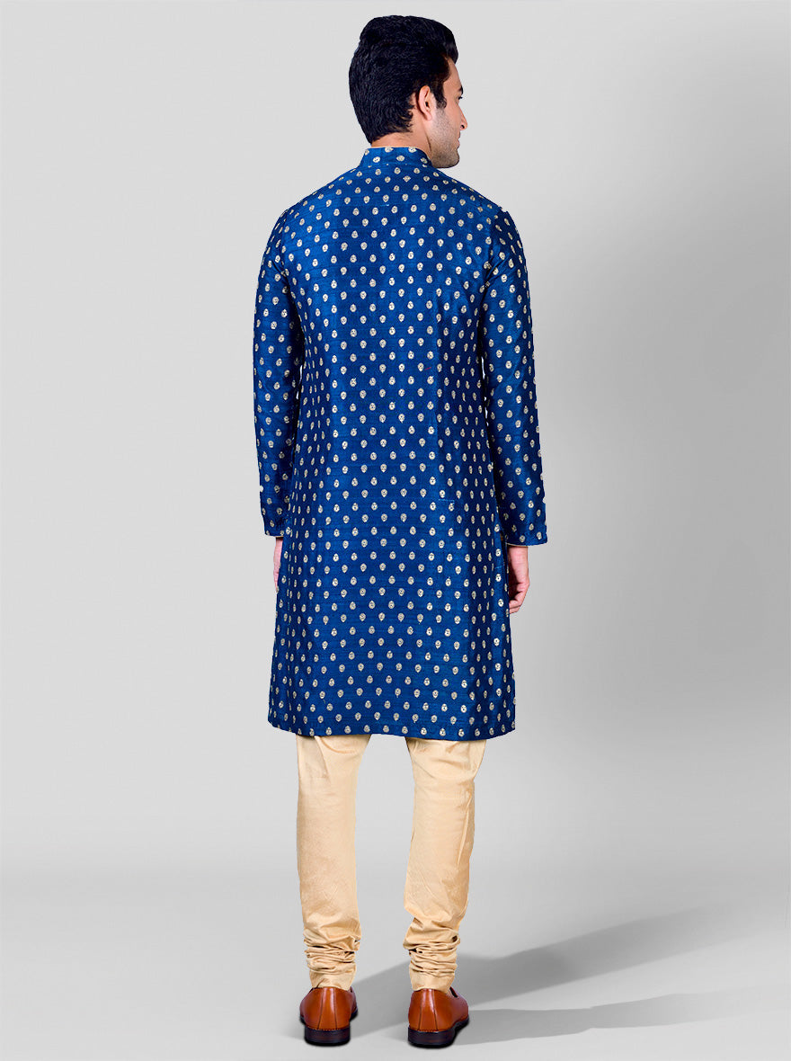 Dark Teal Blue Kurta | Azania