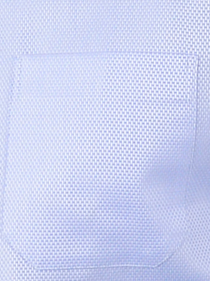 Sky Blue Self Textured Slim Fit Formal Shirt | JadeBlue