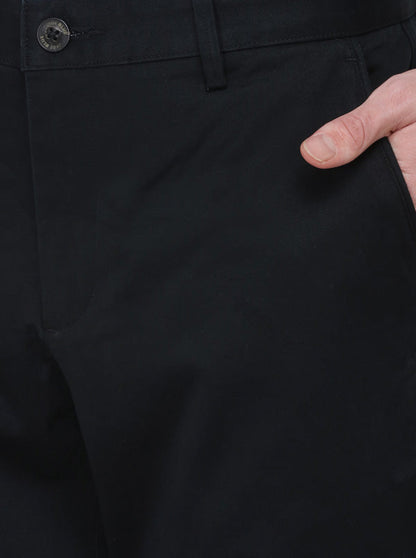 Dark Blue Solid Uno Fit Casual Trouser | JadeBlue Sport