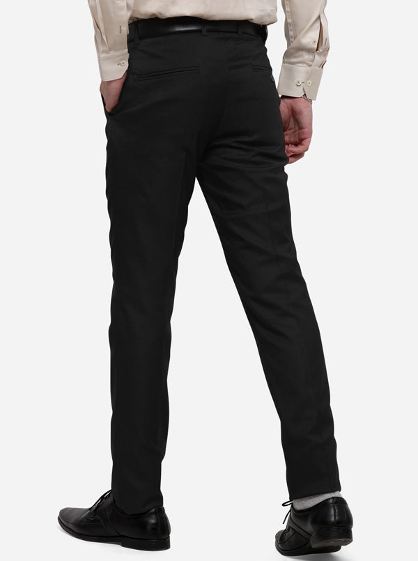 Grey Solid Super Slim Fit Formal Trouser | Greenfibre