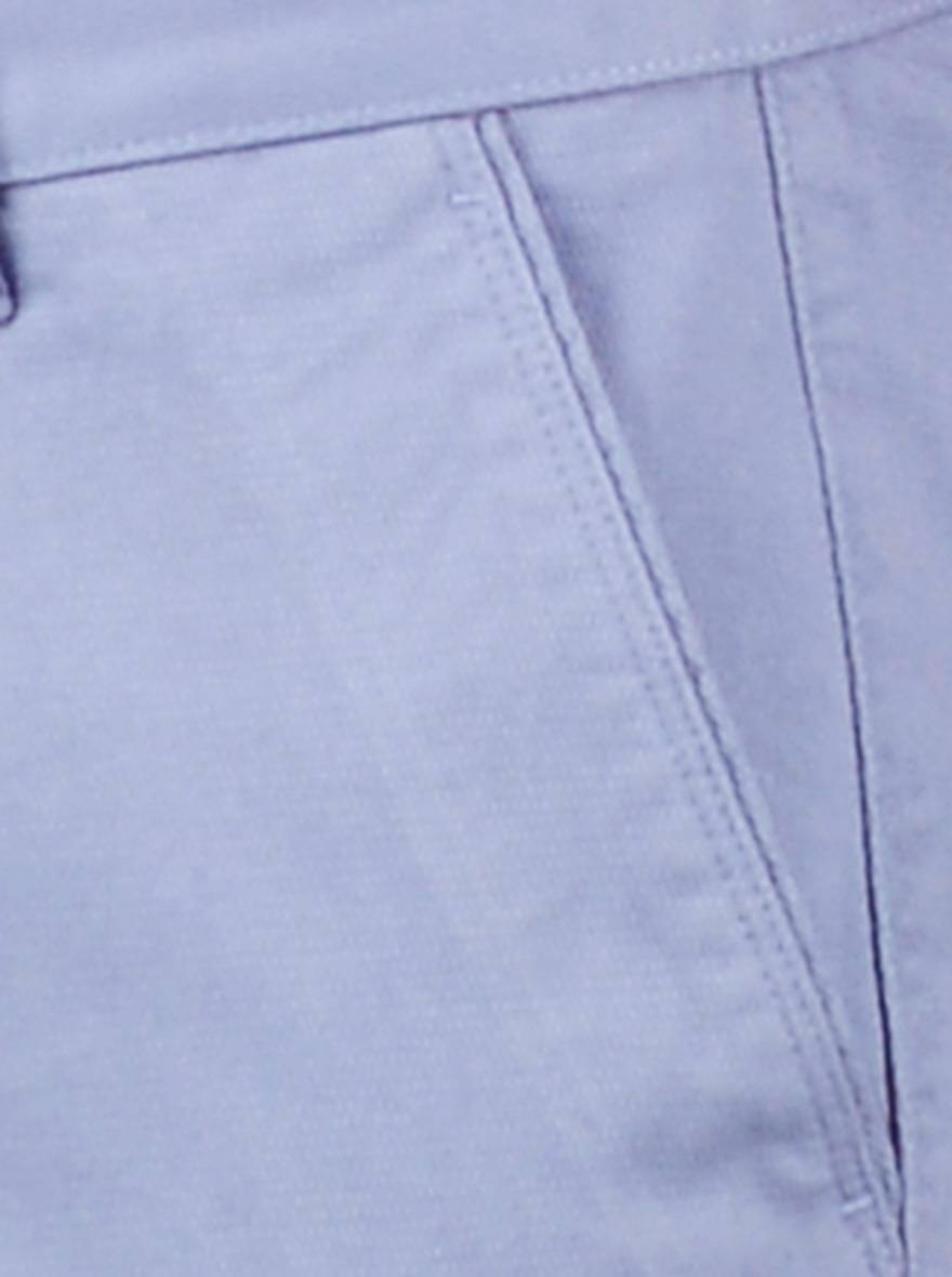 Dusk Blue Solid Slim Fit Casual Trouser | JB Sport