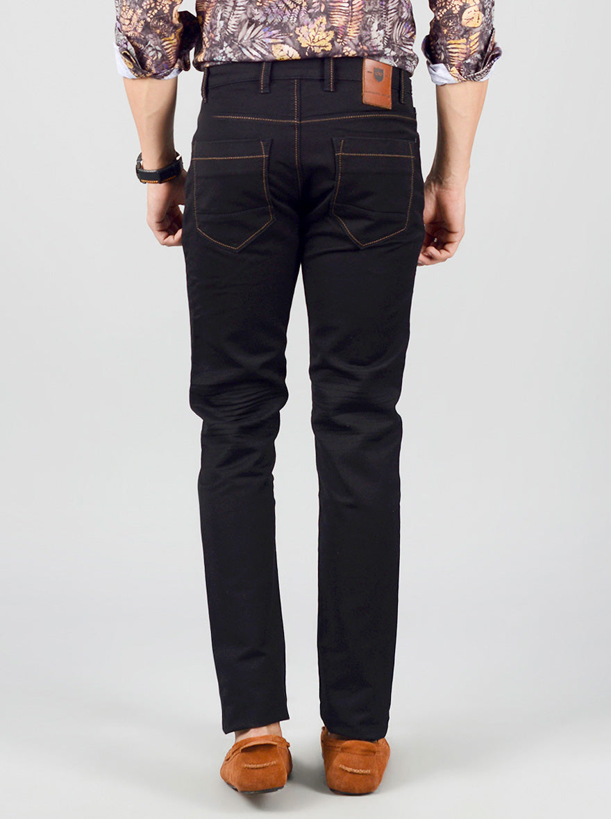 Blue Solid Slim Fit Jeans | JB Sport