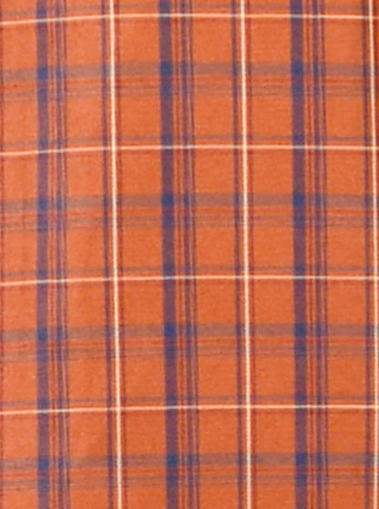 Brown & Blue Checked Regular Fit Formal Shirt | Greenfibre