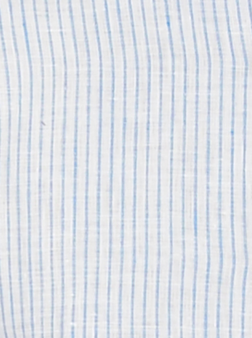 Light Blue Striped Regular Fit Formal Shirt | JadeBlue