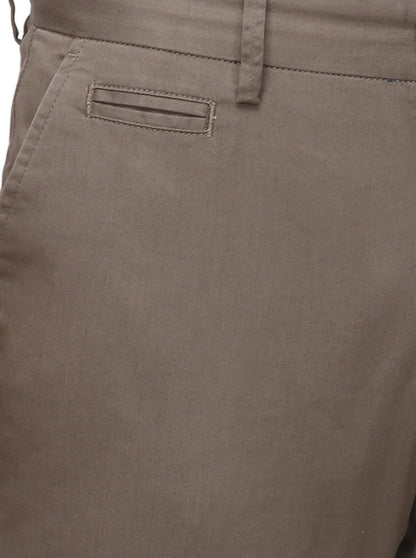 Olive Solid Uno Fit Casual Trouser | JadeBlue Sport