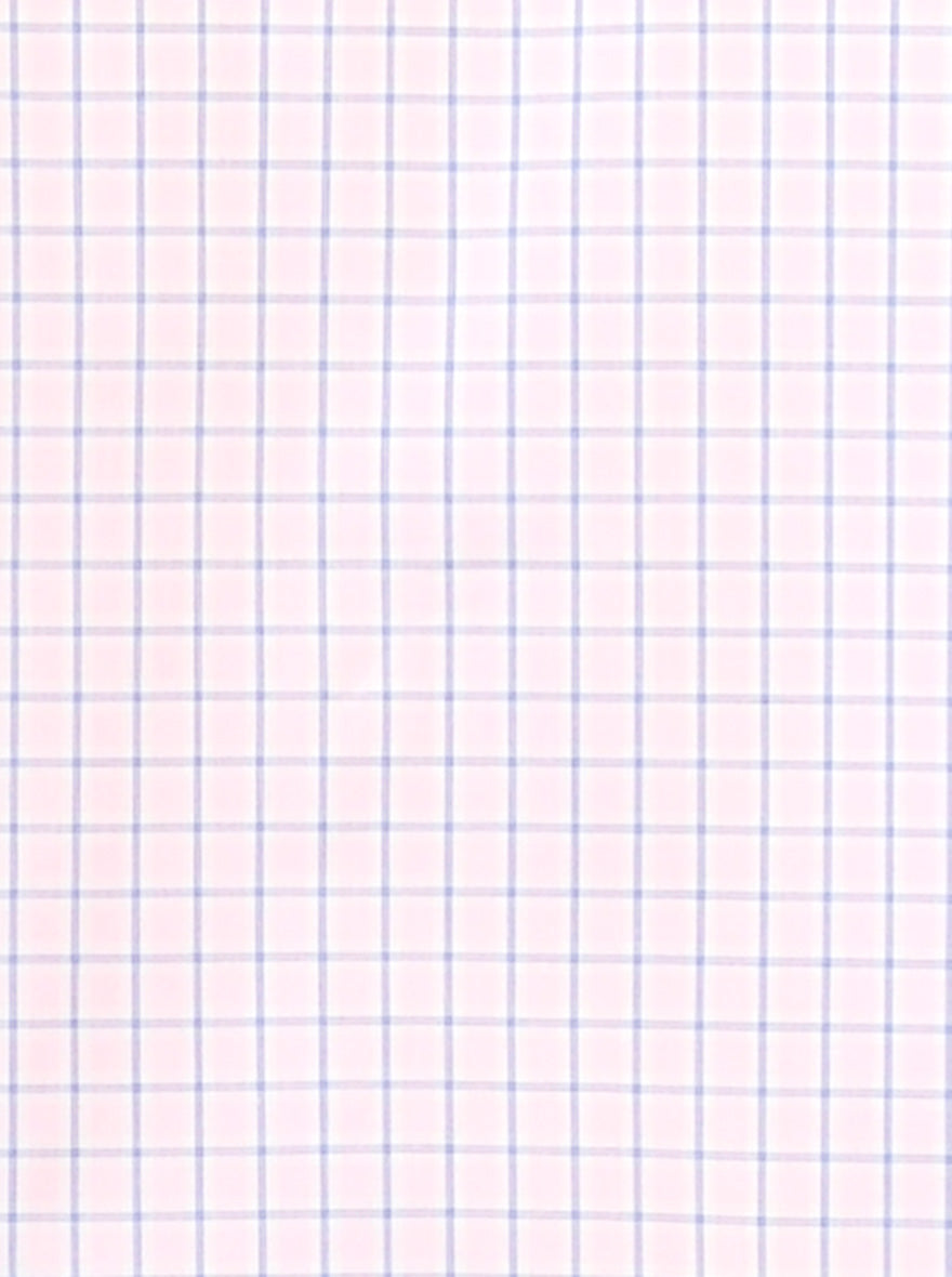 Pink & Blue Checked Regular Fit Formal Shirt | JadeBlue