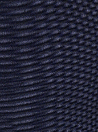 Navy Blue Solid Slim Fit Formal Trouser | Metal