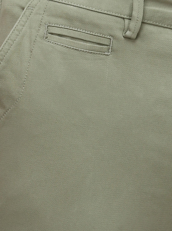 Light Green Solid Uno Fit Casual Trouser | JadeBlue Sport