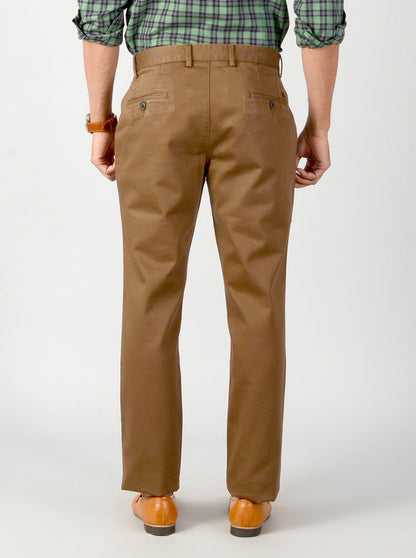 Kangaroo Brown Striped Slim Fit Casual Trouser | JB Sport