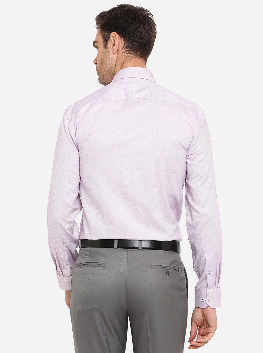 Pink Dobby Regular Fit Formal Shirt | JadeBlue