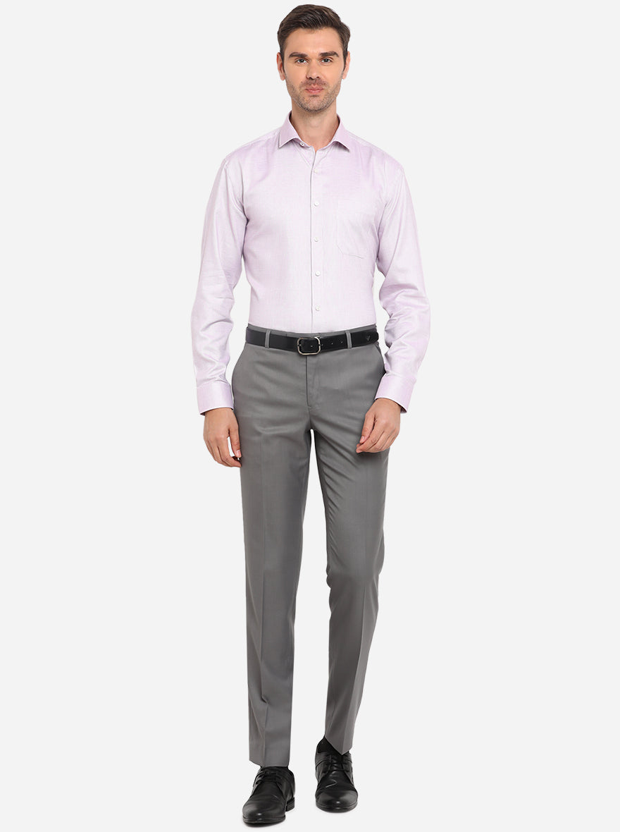 Pink Dobby Regular Fit Formal Shirt | JadeBlue