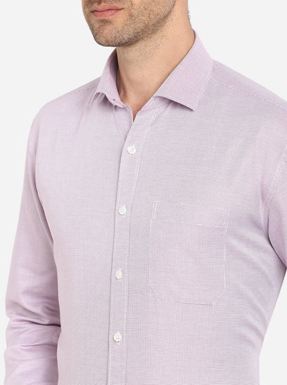 Pink Dobby Regular Fit Formal Shirt | JadeBlue