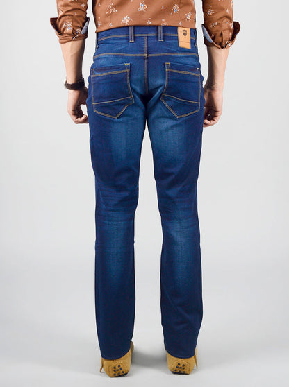 Night Blue Washed Slim Fit Jeans | JB Sport