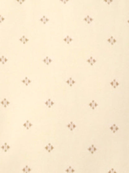 Beige & Rust Printed Slim Fit Formal Shirt | Greenfibre