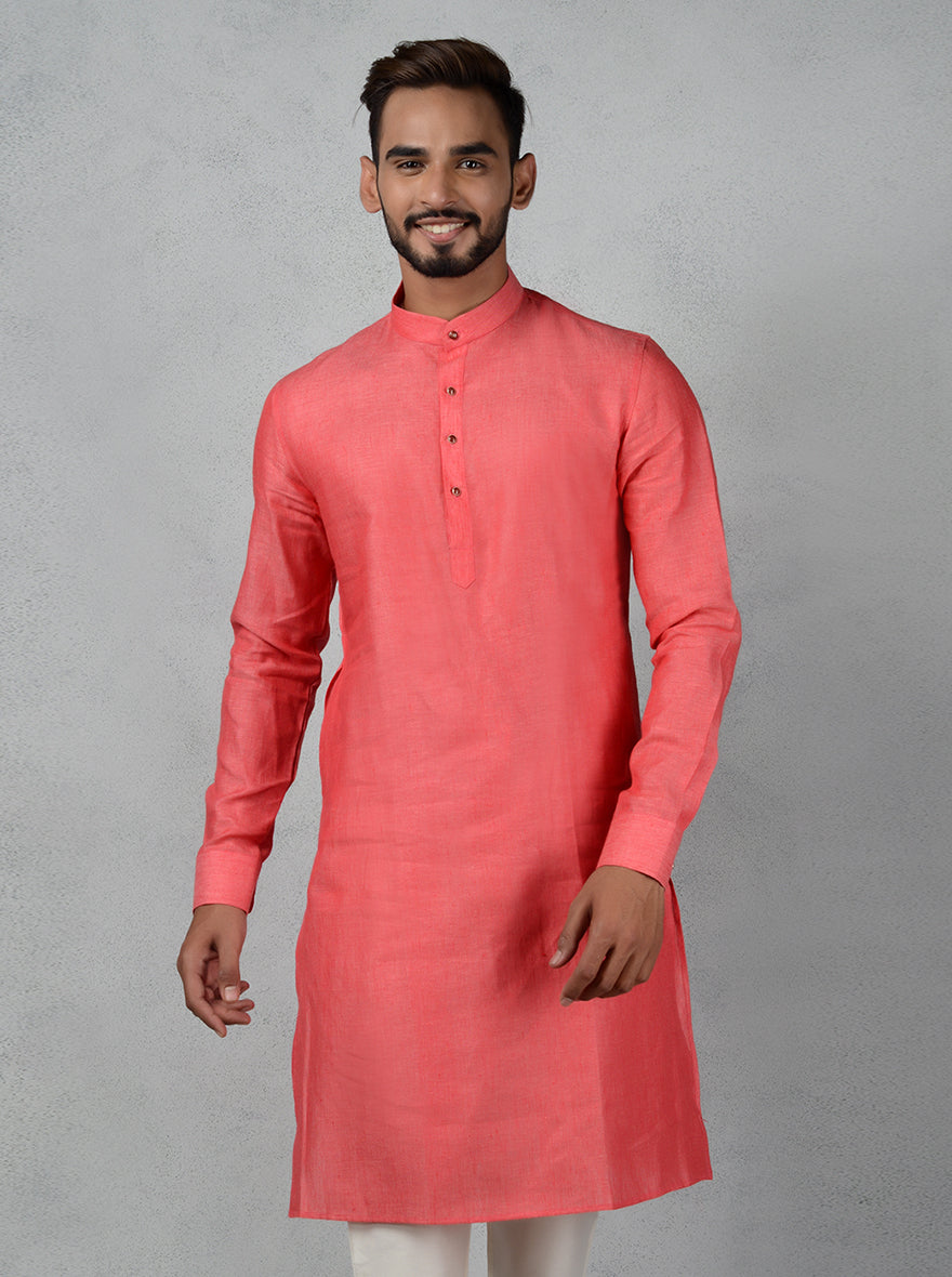 Carrot Red Kurta Set | Azania