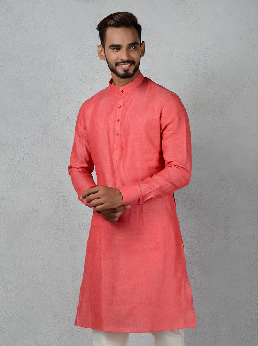 Carrot Red Kurta Set | Azania