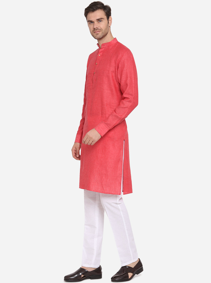 Carrot Red Kurta Set | Azania