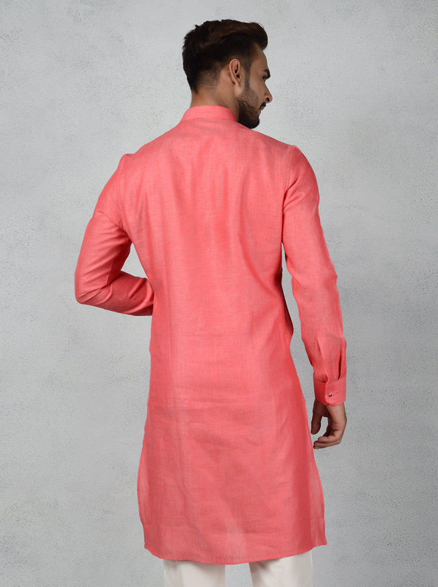 Carrot Red Kurta Set | Azania