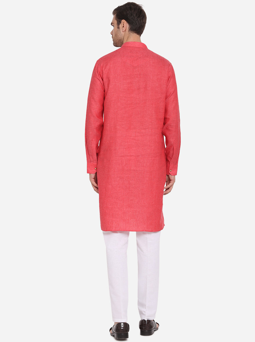 Carrot Red Kurta Set | Azania