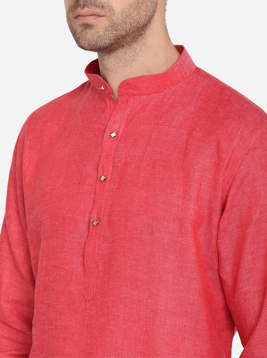 Carrot Red Kurta Set | Azania