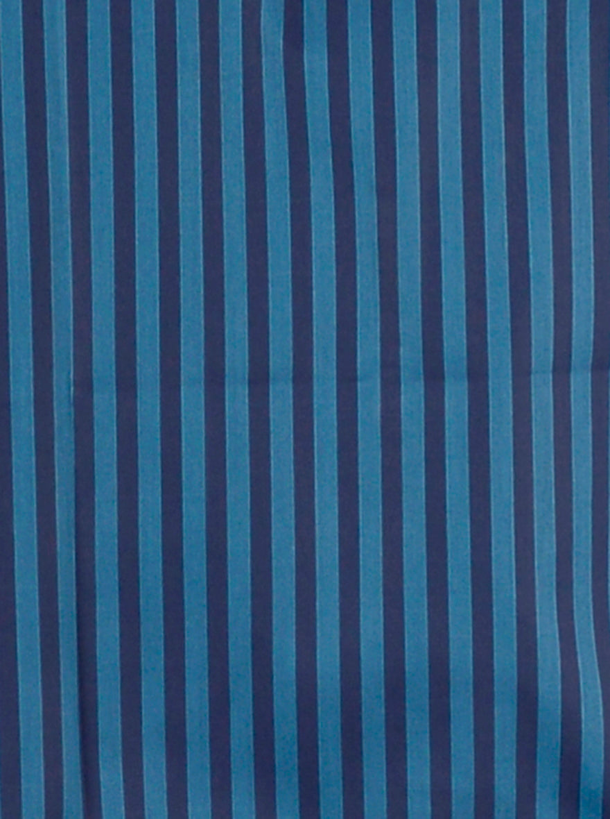 Ocean Blue Striped Regular Fit Formal Shirt | Greenfibre