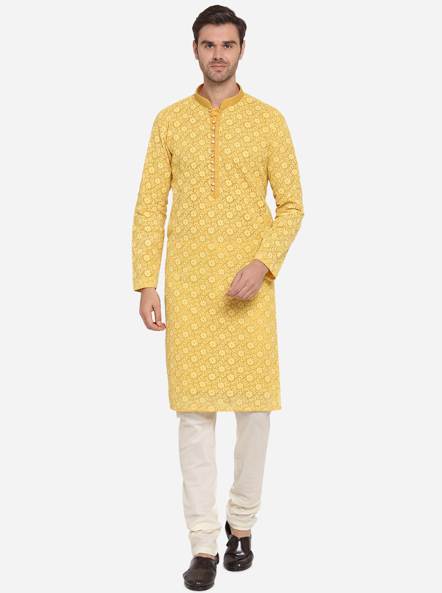 Mustard Yellow Kurta Set | Azania