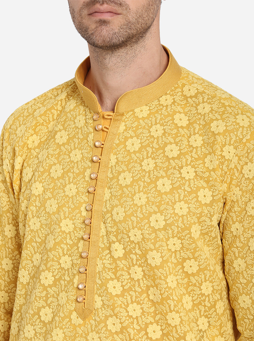 Mustard Yellow Kurta Set | Azania