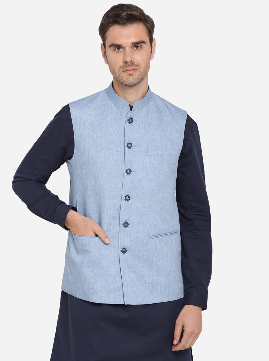 Ice Blue Modi Jacket | JadeBlue