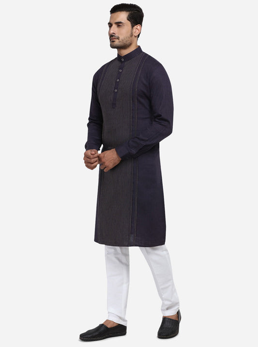 Navy Blue Kurta Set | TULA