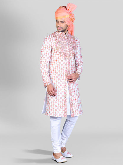 Off White Sherwani | Siddhesh Chauhan