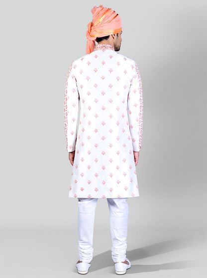 Off White Sherwani | Siddhesh Chauhan