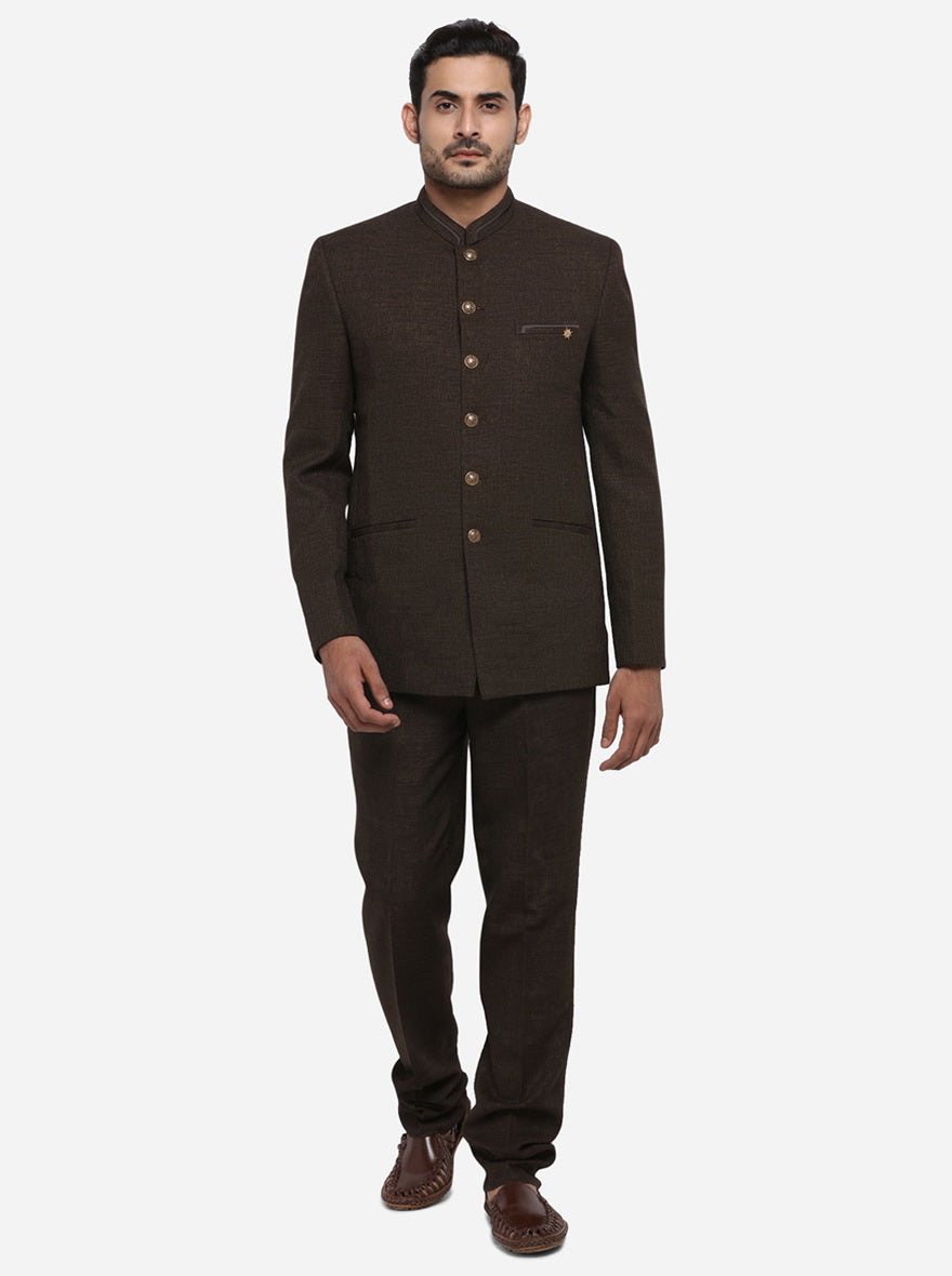 Brown Jodhpuri Suit | JadeBlue