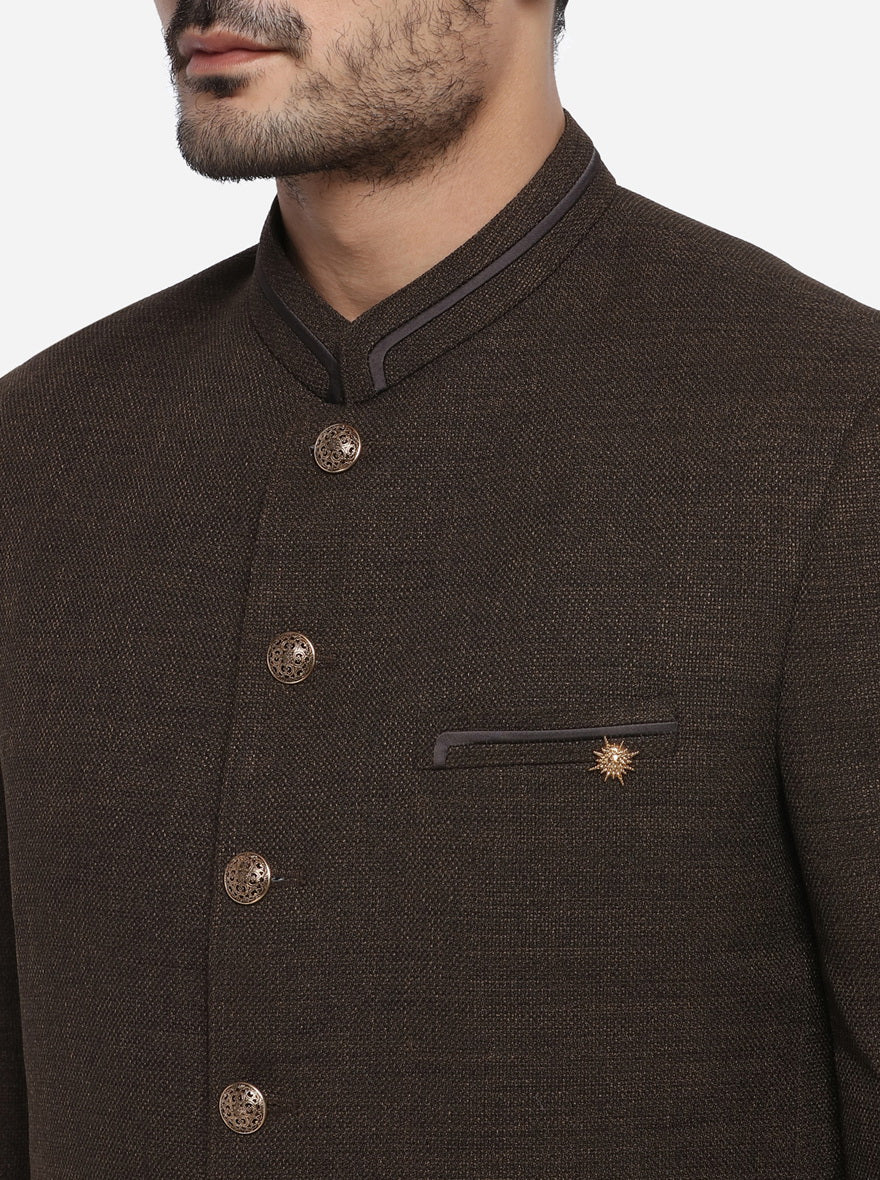 Brown Jodhpuri Suit | JadeBlue