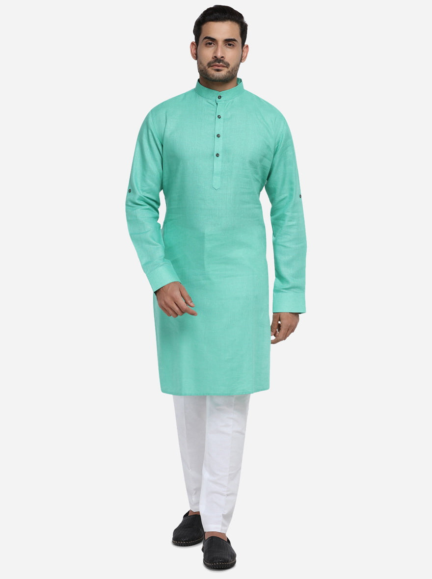 Aqua Green Kurta Set | Azania