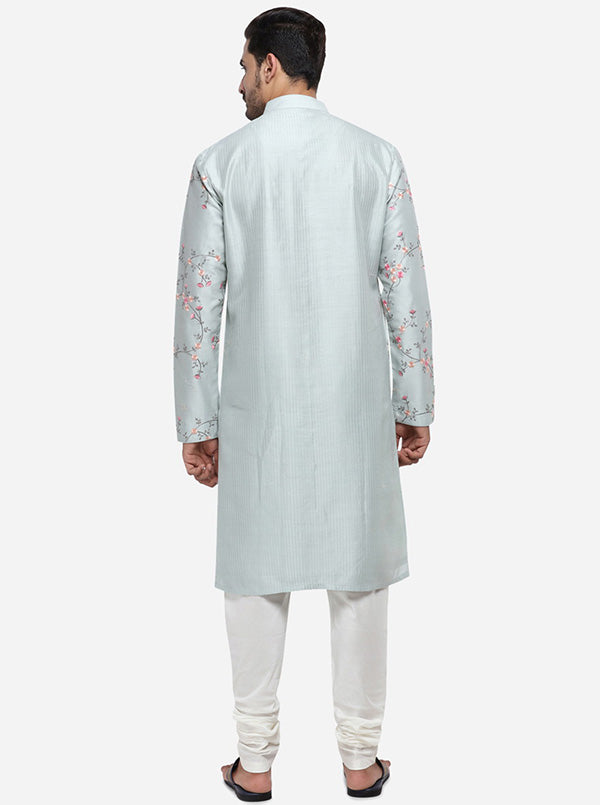 Mint Green Kurta Set with Mint Green Bandhgala Jacket | Siddhesh Chauhan