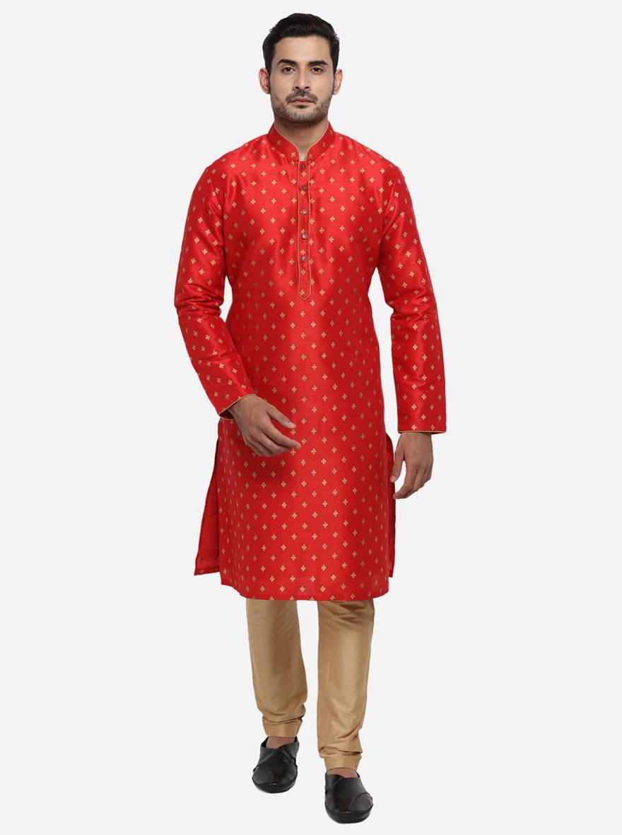 Crimson Red Kurta Set | Azania