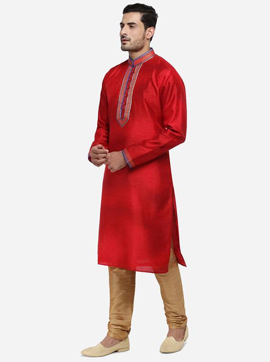 Bright Red Kurta Set | Azania