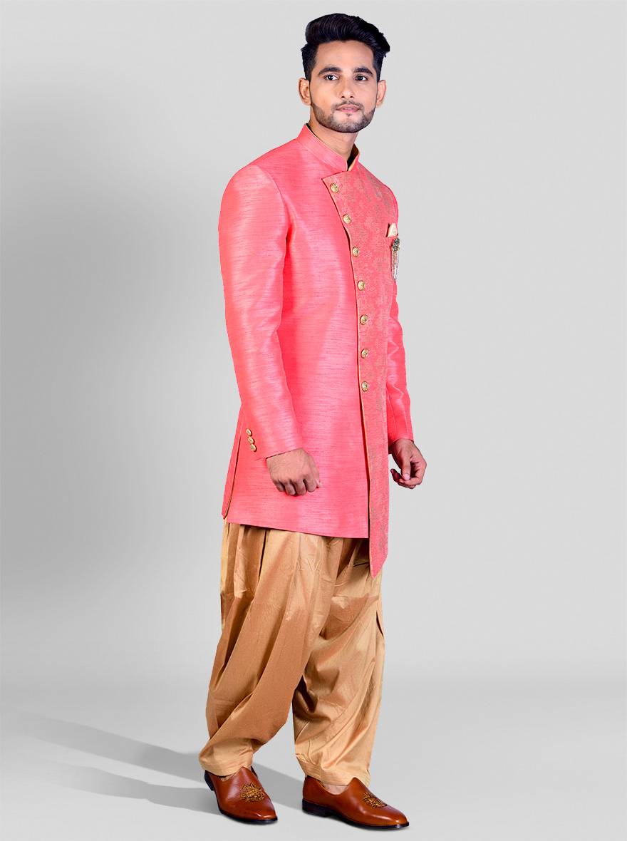 Pink Semi Indowestern | Azania