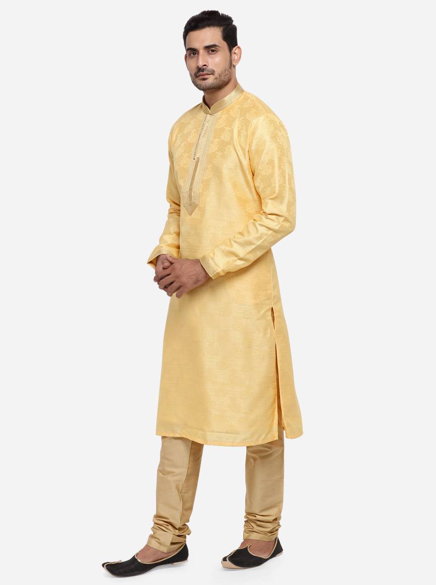 Golden Yellow Kurta Set | Azania