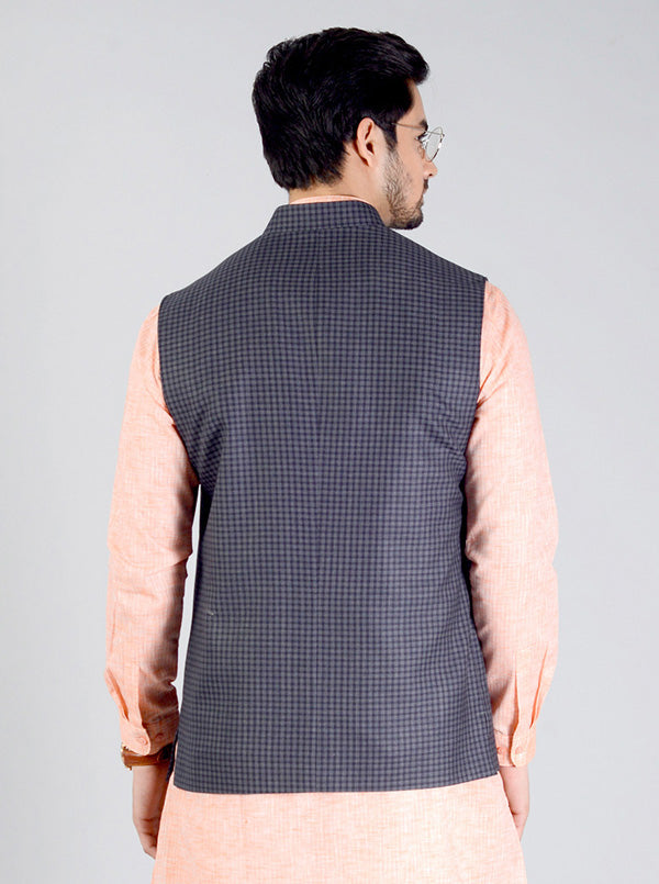 Blue & Grey Modi Jacket | JadeBlue