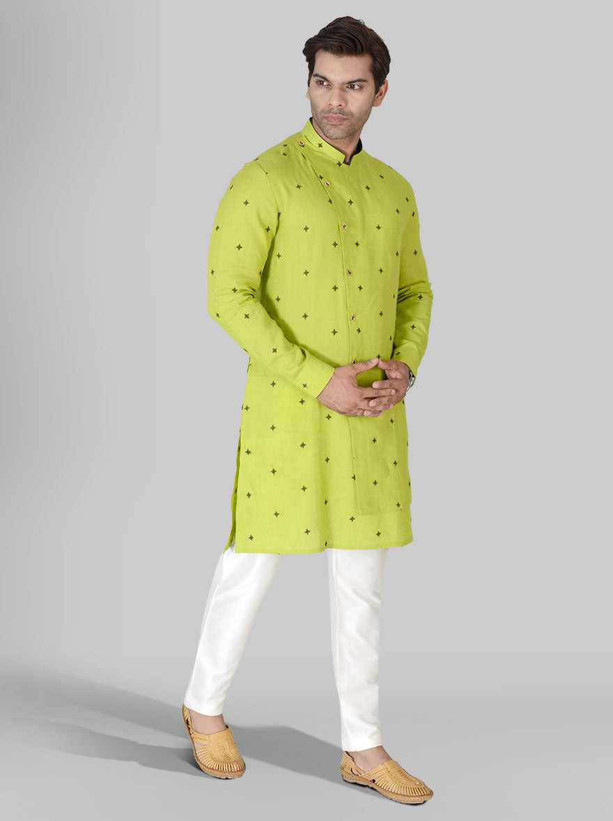 Green & Olive Kurta Set | TULA