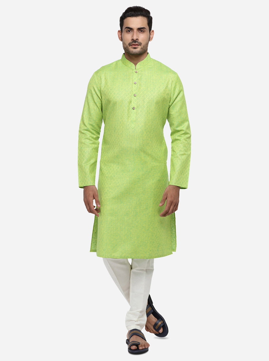 Lime Green Kurta | Azania