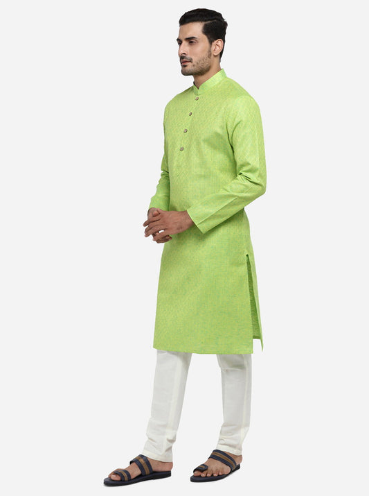 Lime Green Kurta | Azania